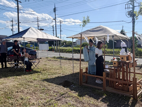 藤岡市 N邸地鎮祭を執り行いました